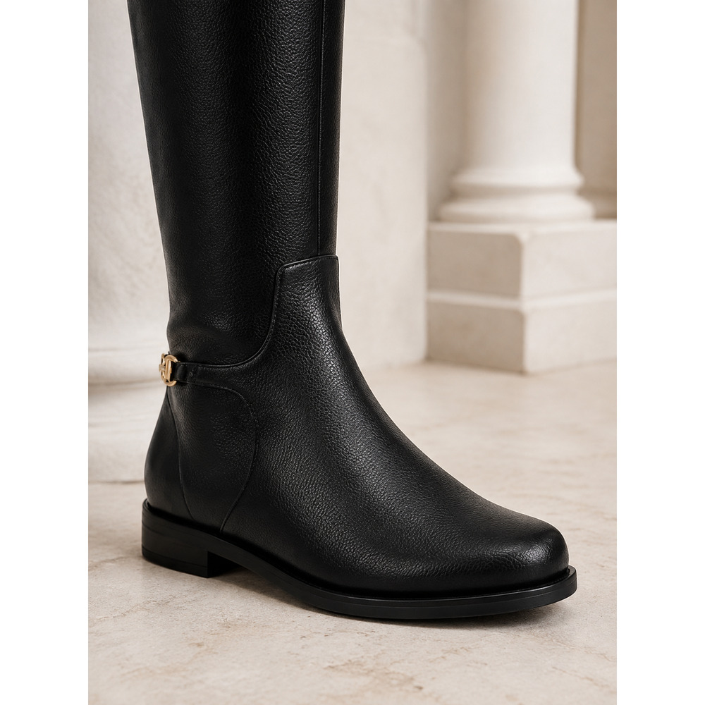 NIB Giani Bernini Suttonn Black Memory Foam Knee High Riding Boots Women’s 5.5M - Picture 6 of 7